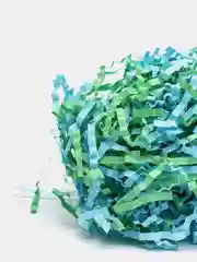 Бирюзовый бумажный наполнитель-стружка, для подарков