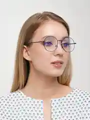 Черный имиджевые очки без диоптрий, женские