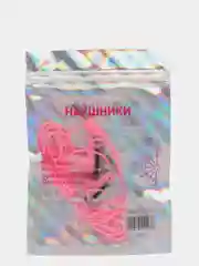 Конфетный проводные наушники и значок, детские, в пакете, 1,2 м
