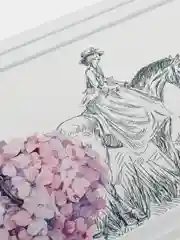 Пудровый прямоугольный контейнер "Toile de jouy"