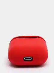 Алый силиконовый чехол для наушников Apple AirPods 2