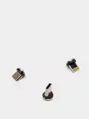 Черный магнитный кабель для зарядки телефона Apple Lightning, Type-C, Micro-USB, провод, шнур 1м