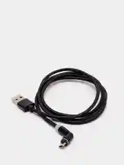 Черный магнитный кабель для зарядки телефона Apple Lightning, Type-C, Micro-USB, провод, шнур 1м