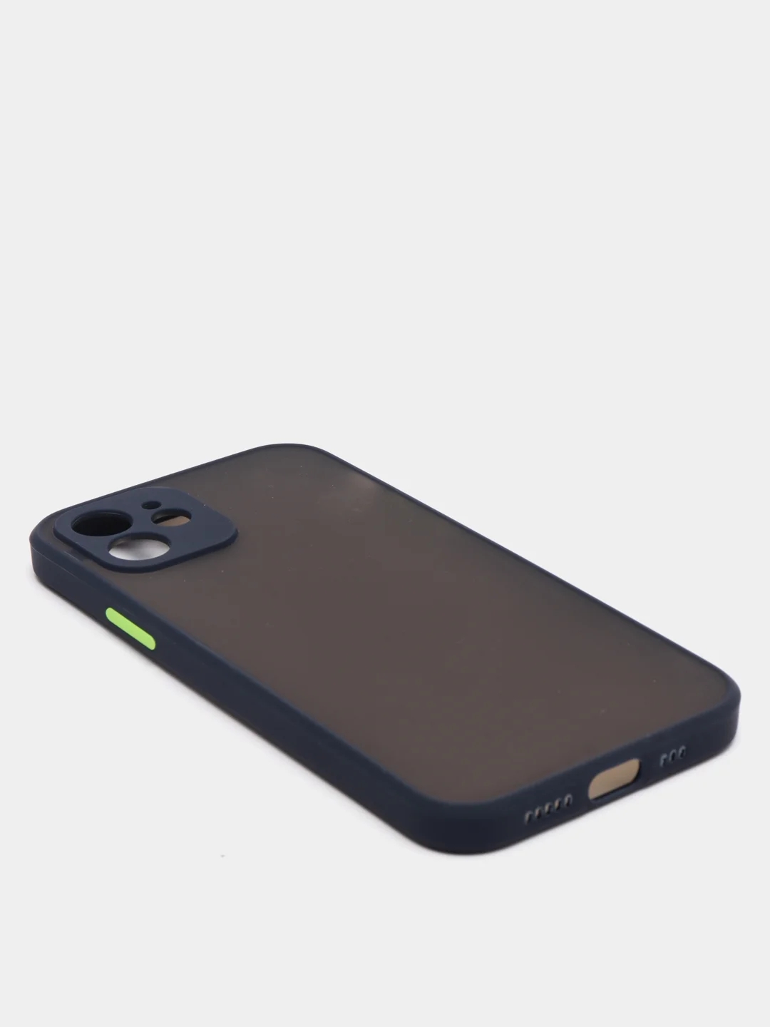 Темно-синий чехол iPhone 12 матовый