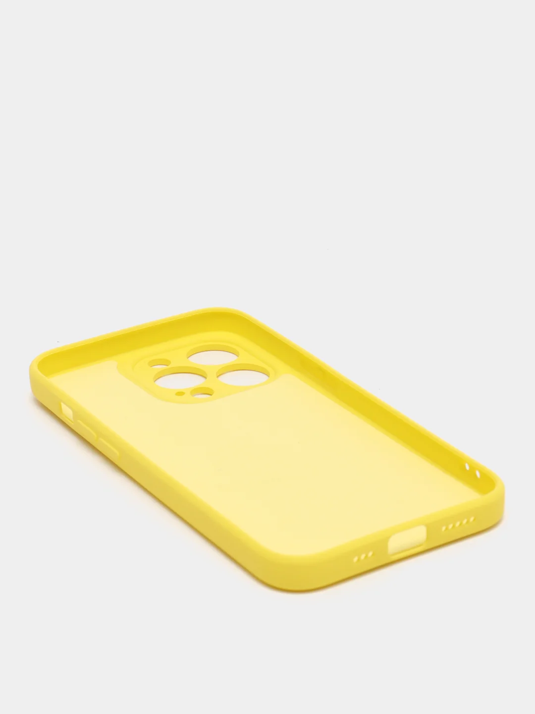Желтый чехол с защитой камеры и мягкой подкладкой для iPhone 13 / 13 Pro / 12 Pro, 12 Pro Max, 11