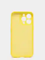 Желтый чехол с защитой камеры и мягкой подкладкой для iPhone 13 / 13 Pro / 12 Pro, 12 Pro Max, 11