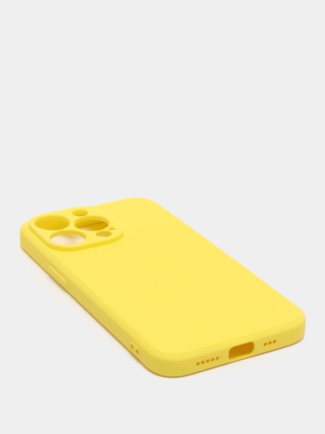 Желтый чехол с защитой камеры и мягкой подкладкой для iPhone 13 / 13 Pro / 12 Pro, 12 Pro Max, 11