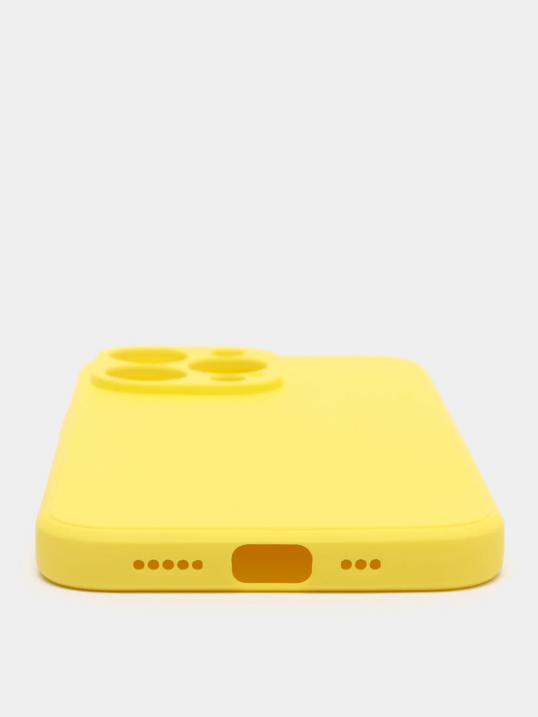 Желтый чехол с защитой камеры и мягкой подкладкой для iPhone 13 / 13 Pro / 12 Pro, 12 Pro Max, 11