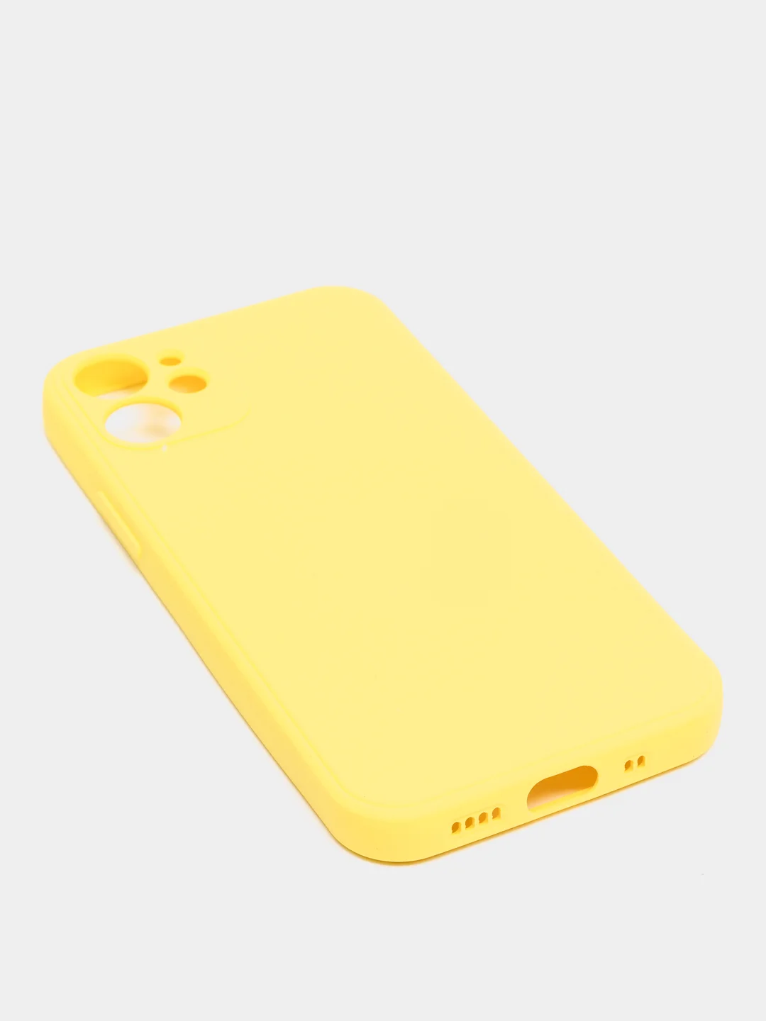 Желтый чехол iPhone 11 13 12 Pro Mini силиконовый ( Айфон Про Мини )