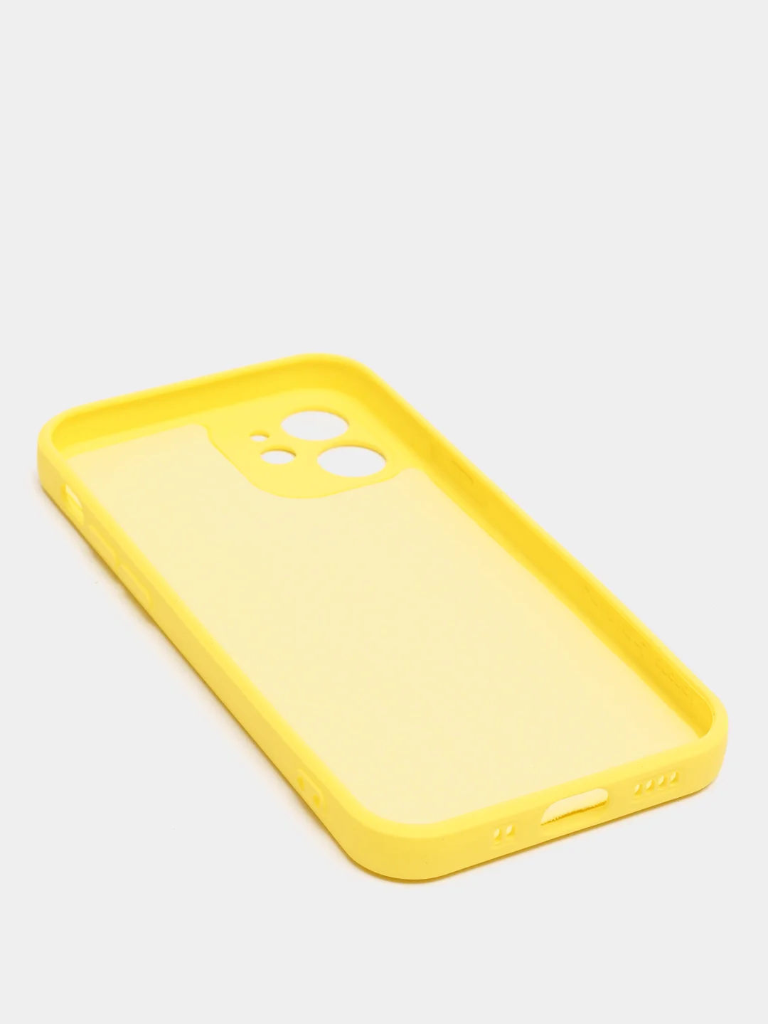 Желтый чехол iPhone 11 13 12 Pro Mini силиконовый ( Айфон Про Мини )