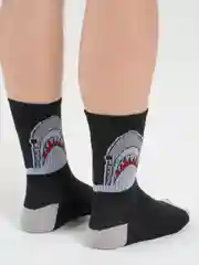 Серый носки высокие