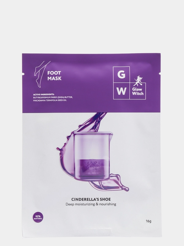 Glow Witch Маска-носочки для ног  питание и увлажнение масло косточек макадамии масло ши
