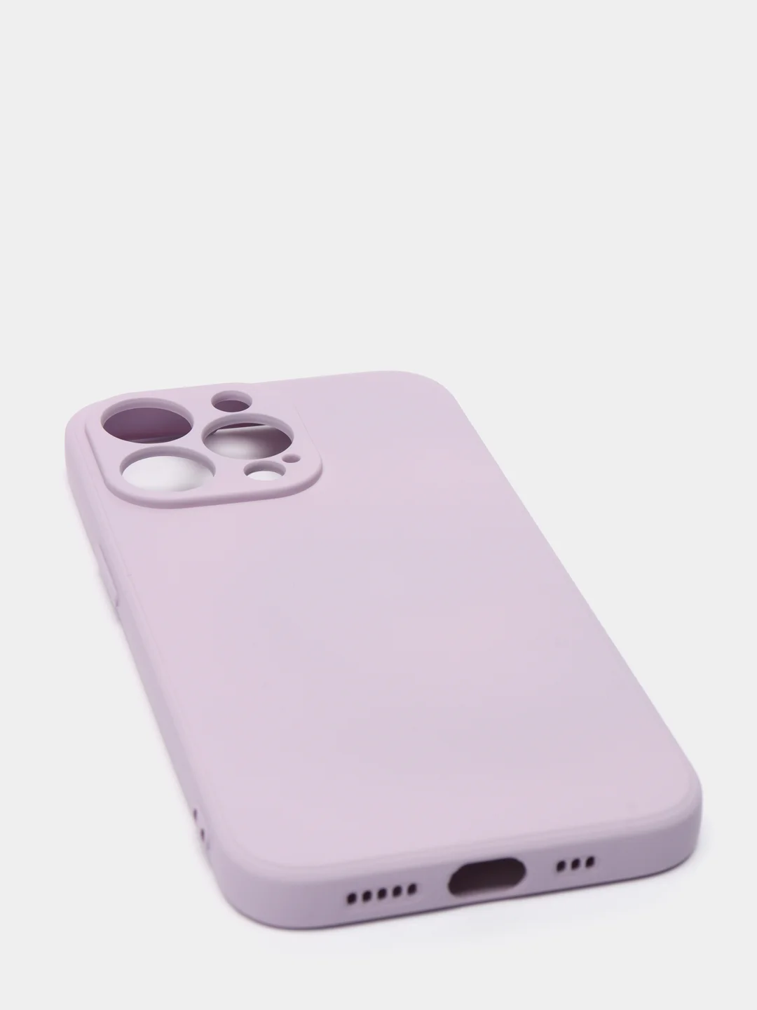 Лавандовый чехол iPhone 13 Pro Max, силиконовый на айфон про макс