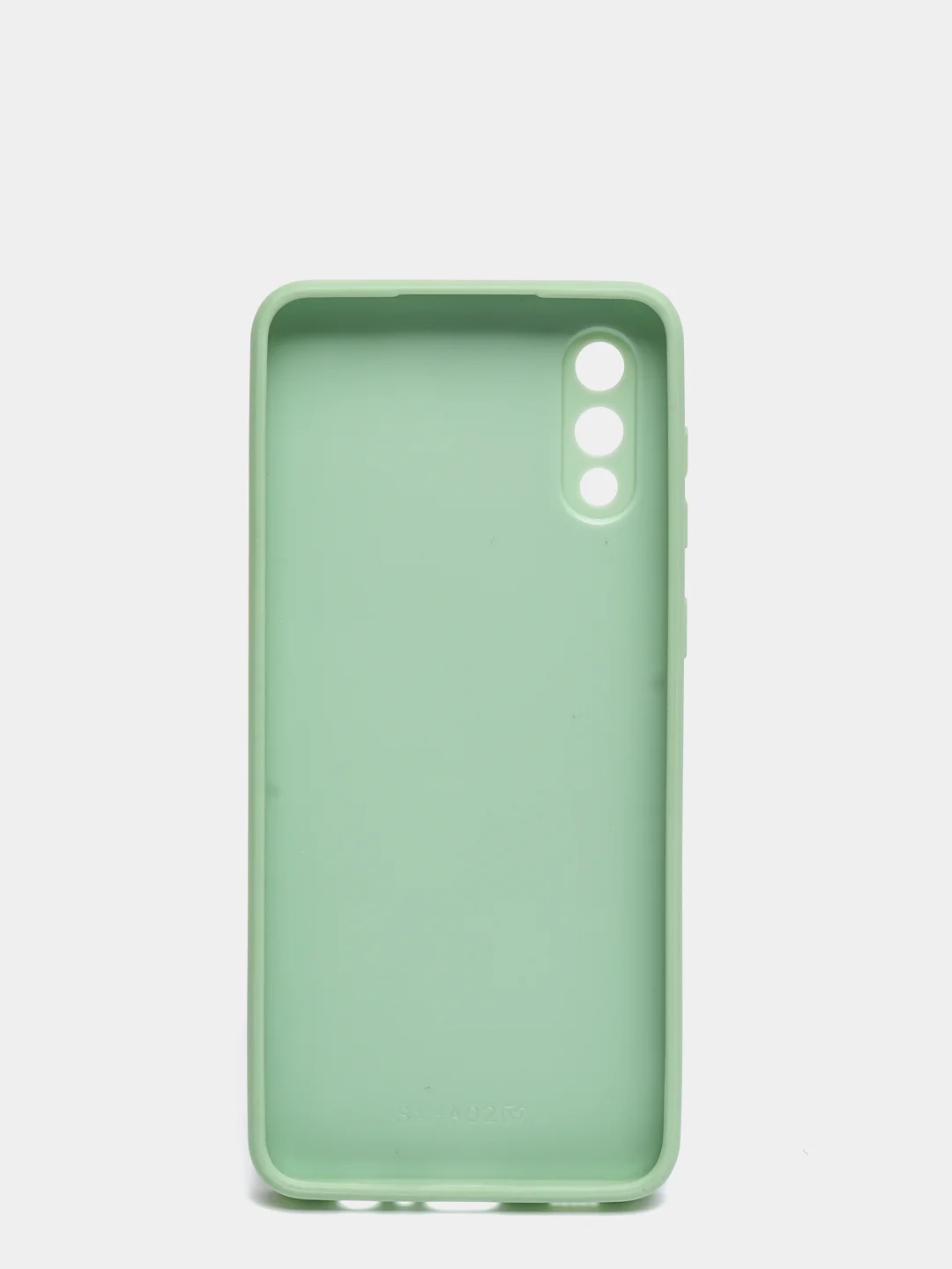 Мятный чехол Samsung Galaxy A02, Самсунг Галакси А02 твердый пластиковый глянцевый стеклянный