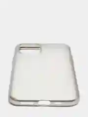 Серебряный чехол силиконовый для iphone/ 6/6s/7/8/se/xs/xsmax/xr/11/11pro/11promax с цветными рамками
