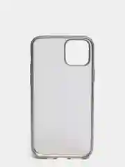 Серебряный чехол силиконовый для iphone/ 6/6s/7/8/se/xs/xsmax/xr/11/11pro/11promax с цветными рамками