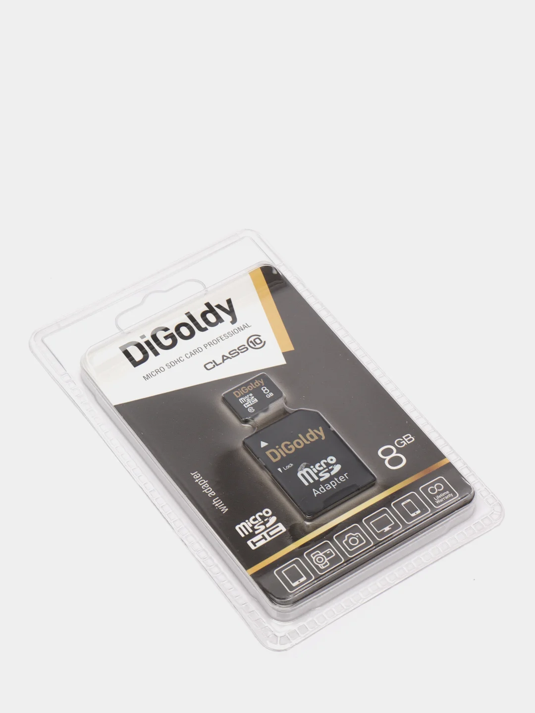 Карта памяти DiGoldy microSD 4/8/16/32GB Class10 с адаптером