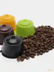 Черный капсулы кофе для кофемашины многоразовые