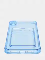 Голубой чехол для iPhone 7/8 Plus/XR/11/12/13/Pro/Pro Max, силиконовый, с карманом для карт