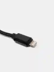 Черный кабель microUSB, Type-C, Lightning для зарядки и передачи данных