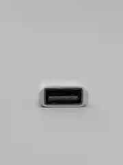 Белый адаптер переходник usb micro usb otg