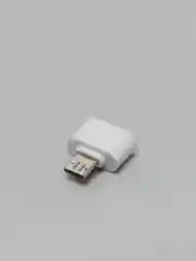 Белый адаптер переходник usb micro usb otg