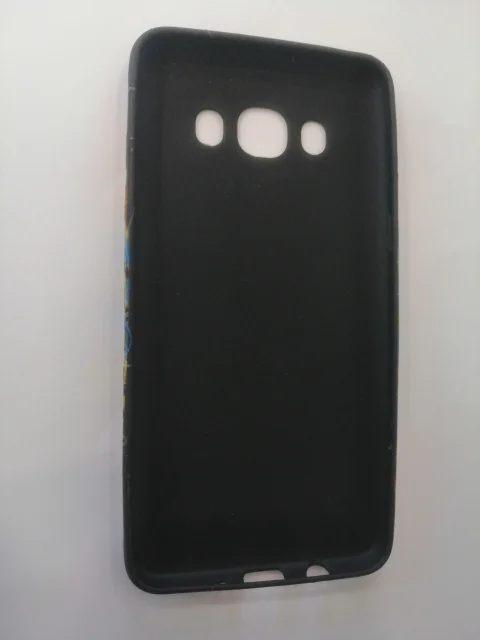 Силиконовый матовый фосфорный с рисунком чехол Samsung J5 16, J510F