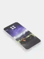 Аметистовый чехол Xiaomi Redmi Note 9T / Redmi Note 9 5G силиконовый с рисунком
