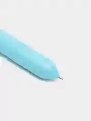 Голубой авторучка 10-ти цветная, детская,  цветной корпус