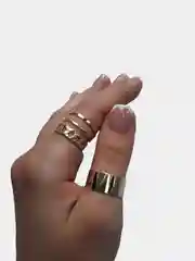 Золотой набор колец