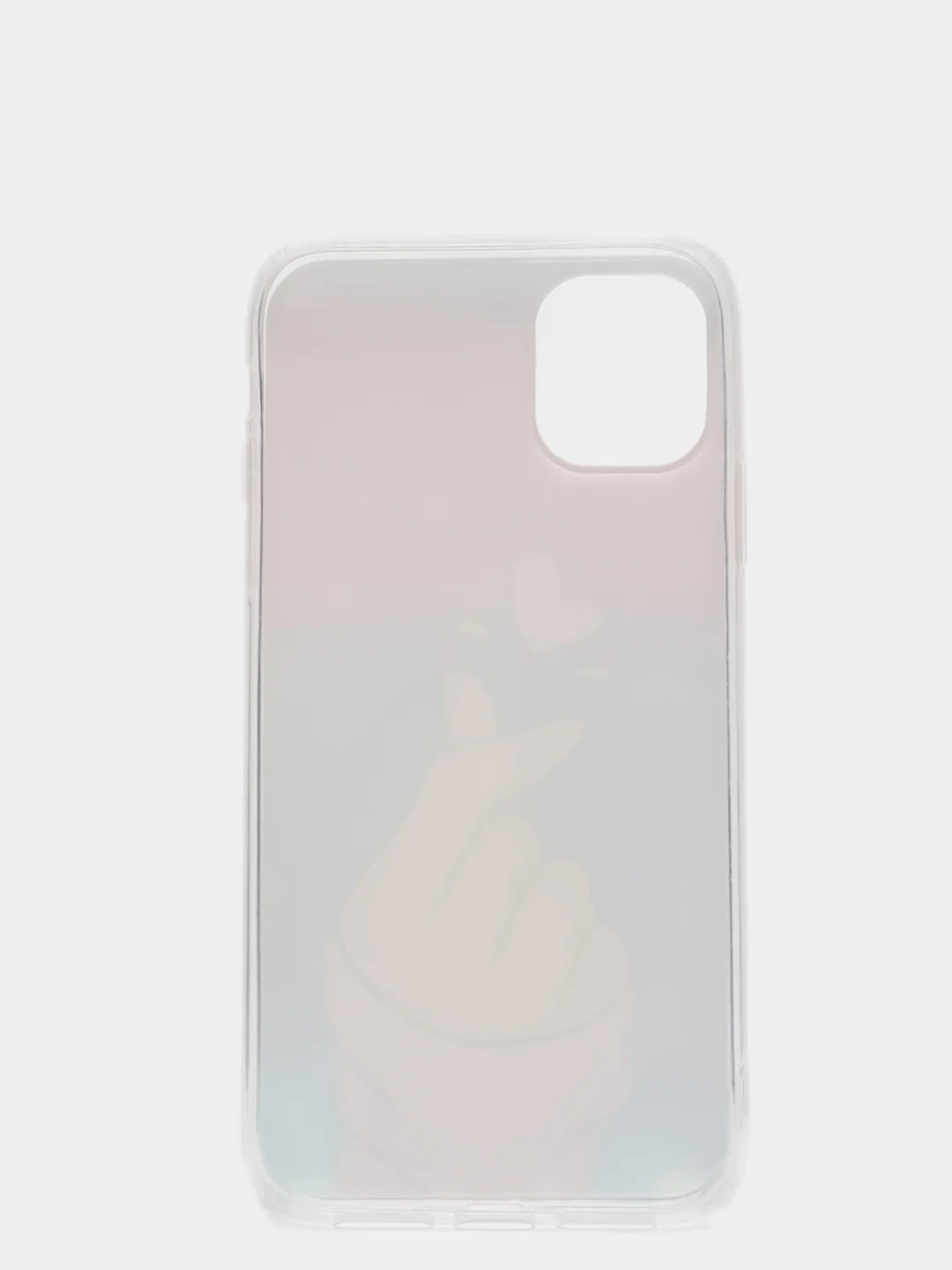 Пурпурный чехол Apple iPhone 11 (6.1) силиконовый с рисунком Сердце
