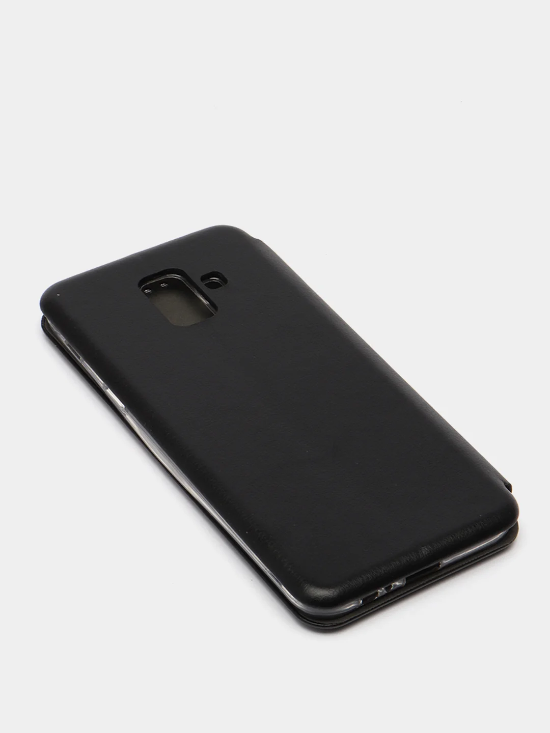 Черный чехол книжка для Samsung Galaxy A6 2018 (SM-A600F) / Самсунг Галакси А6 2018