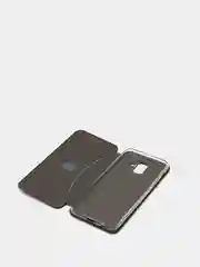 Черный чехол книжка для Samsung Galaxy A6 2018 (SM-A600F) / Самсунг Галакси А6 2018