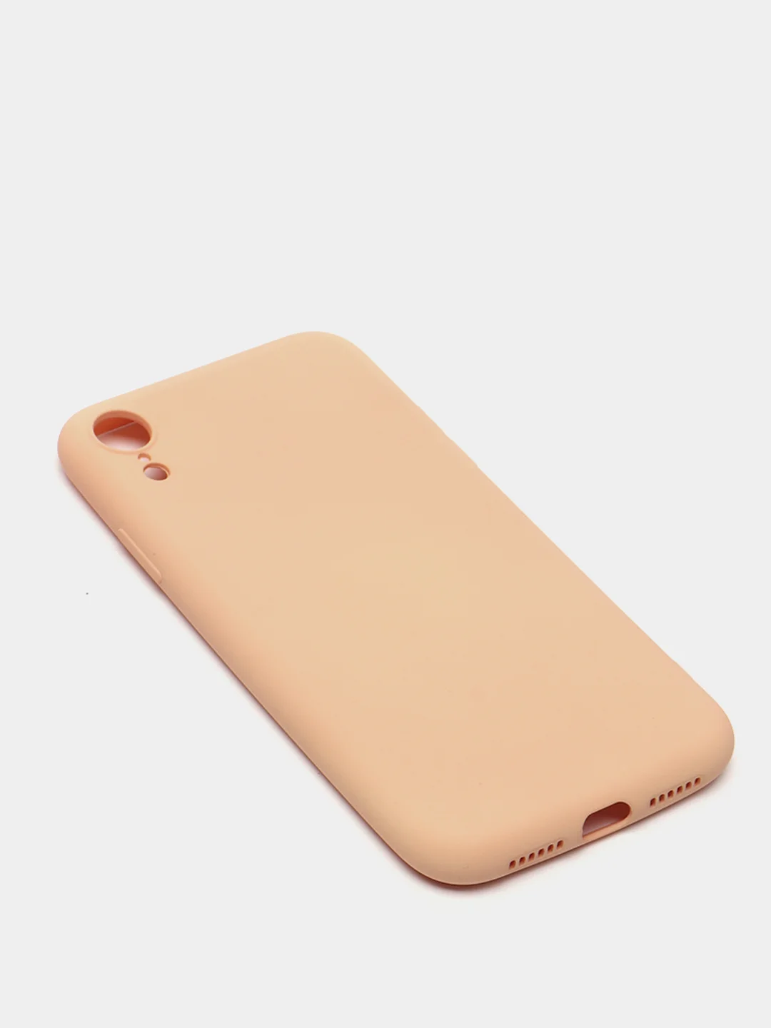 Бежевый силиконовый чехол с шёлковым покрытием для Apple iPhone X, XR, XS MAX, 11 Pro, 11 Pro Max