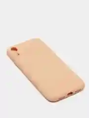 Бежевый силиконовый чехол с шёлковым покрытием для Apple iPhone X, XR, XS MAX, 11 Pro, 11 Pro Max