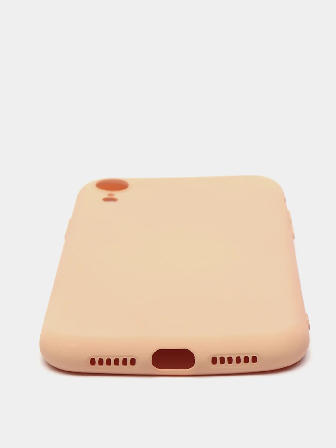 Бежевый силиконовый чехол с шёлковым покрытием для Apple iPhone X, XR, XS MAX, 11 Pro, 11 Pro Max