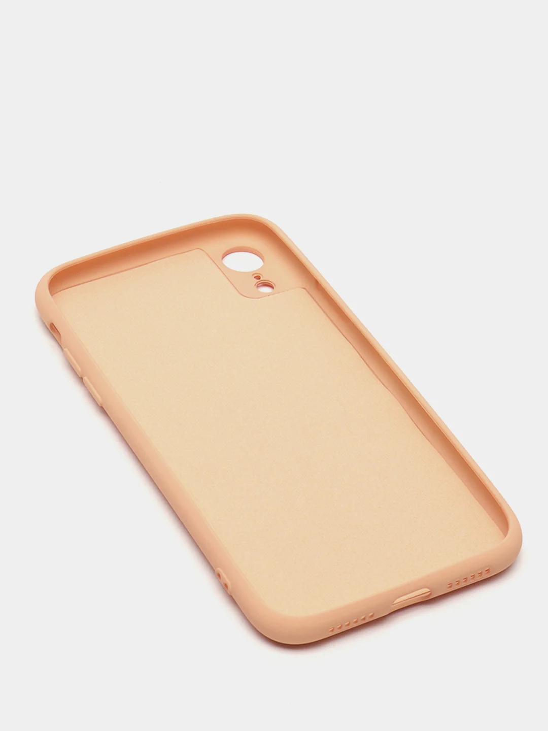 Бежевый силиконовый чехол с шёлковым покрытием для Apple iPhone X, XR, XS MAX, 11 Pro, 11 Pro Max