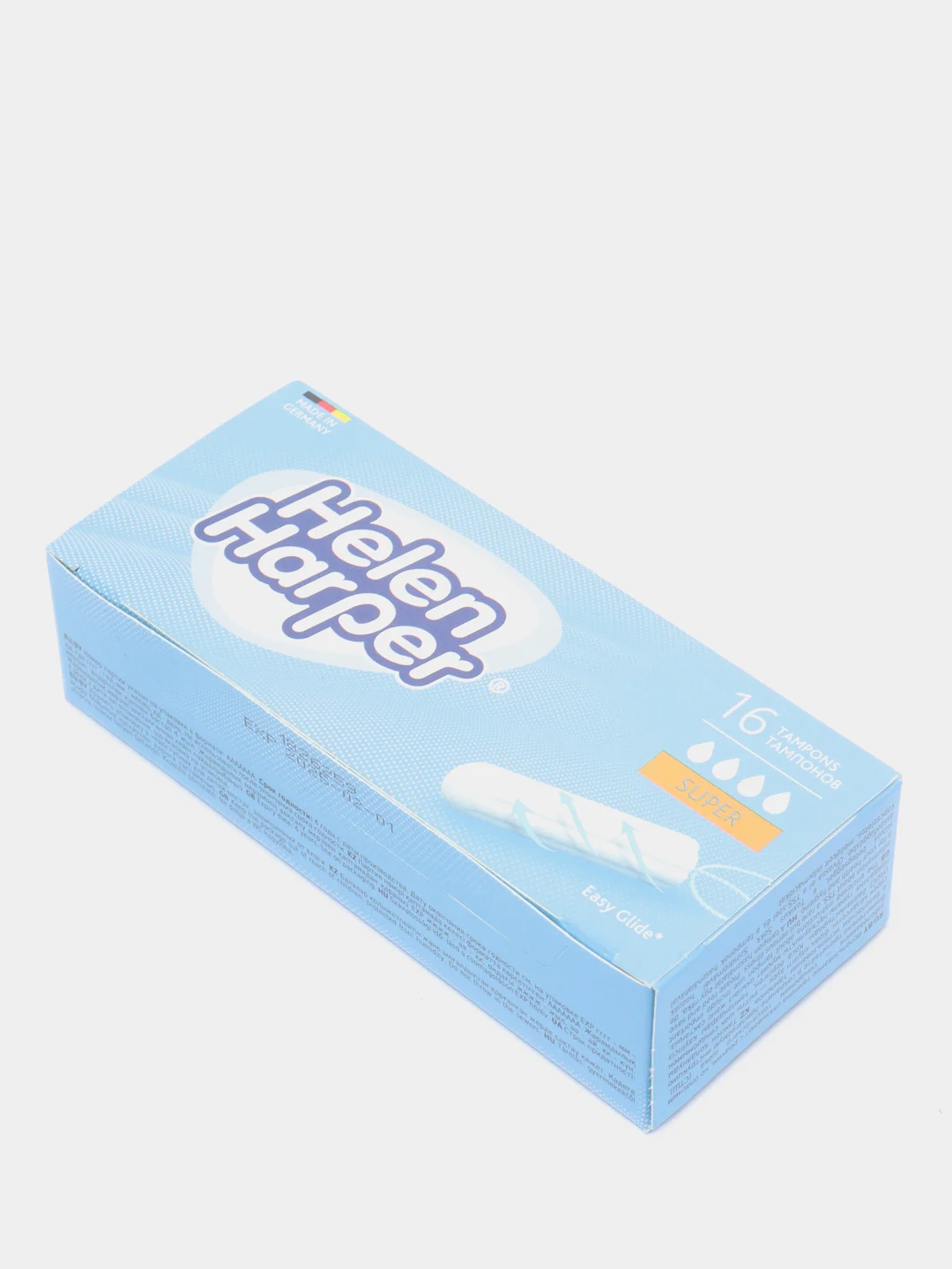 Тампоны без аппликатора Helen Harper Super, 4 капли, 64 штуки