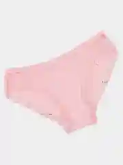 Розовый трусы женские слипы кружевные хлопковые