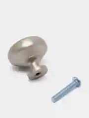 Серый металлик металлическая мебельная ручка с одним отверстием