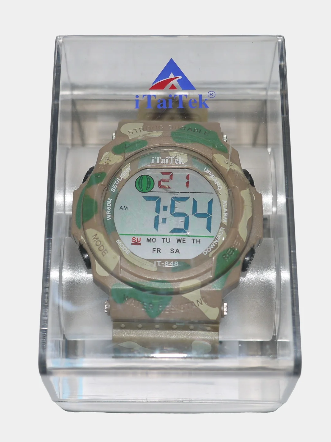 Электронные мужские наручные водонепроницаемые часы iTaiTek IT-848C