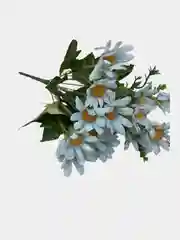 Белый цветы искусственные, зелень