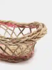 Розовый миниатюрная кукольная корзинка декоративная