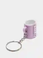 Сиреневый брелок "Кружка кофе", 2,5 см
