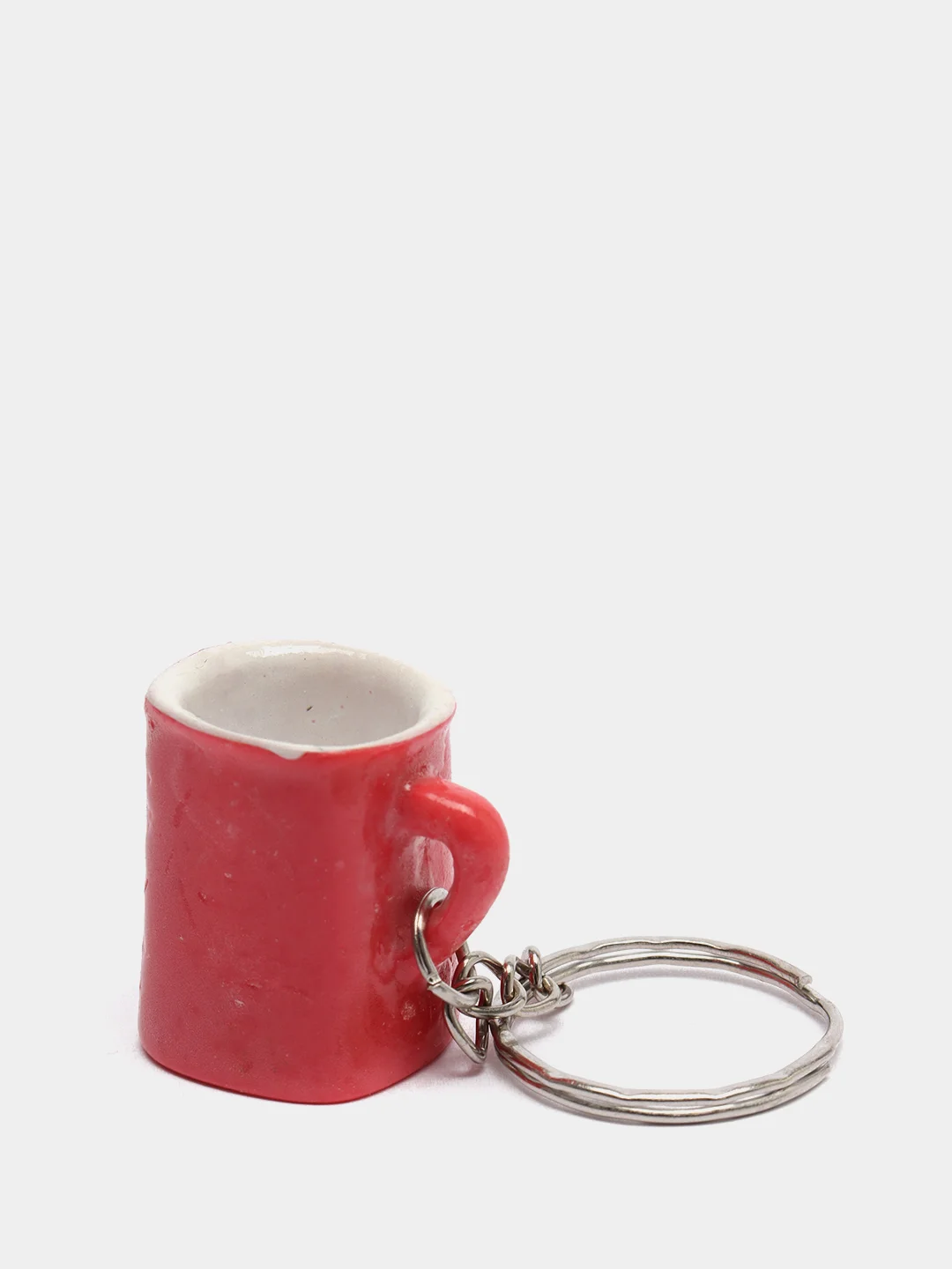 Алый брелок "Кружка кофе", 2,5 см