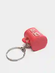 Алый брелок "Кружка кофе", 2,5 см
