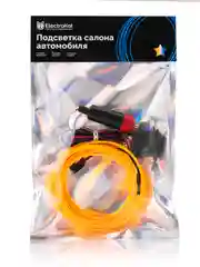 Желтый холодная неоновая нить, с монтажным шлейфом и штекером, 3 метра, разные цвета