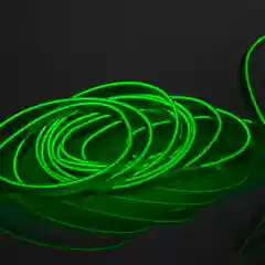 Зеленый холодная неоновая нить, с монтажным шлейфом и штекером, 3 метра, разные цвета