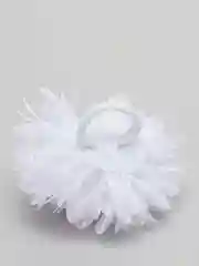 Белый бантики на резинке / Школьные банты /