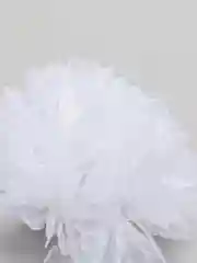 Белый бантики на резинке / Школьные банты /